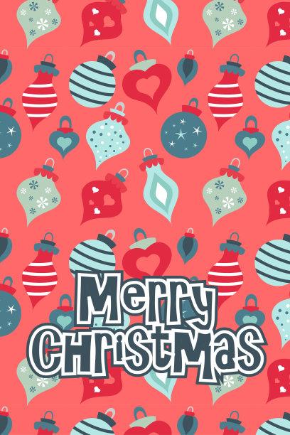 矢量彩色贺卡圣诞快乐图片下载