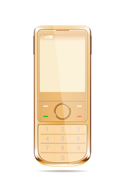 黄色的现代智能手机图片下载