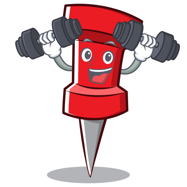健身红针人物卡通图片下载