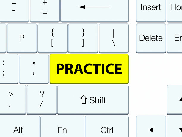 练习黄色键盘按钮图片下载