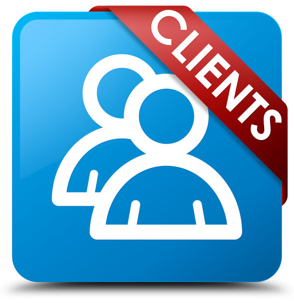 客户端(群组图标)青蓝方框按钮红丝带在一角图片下载