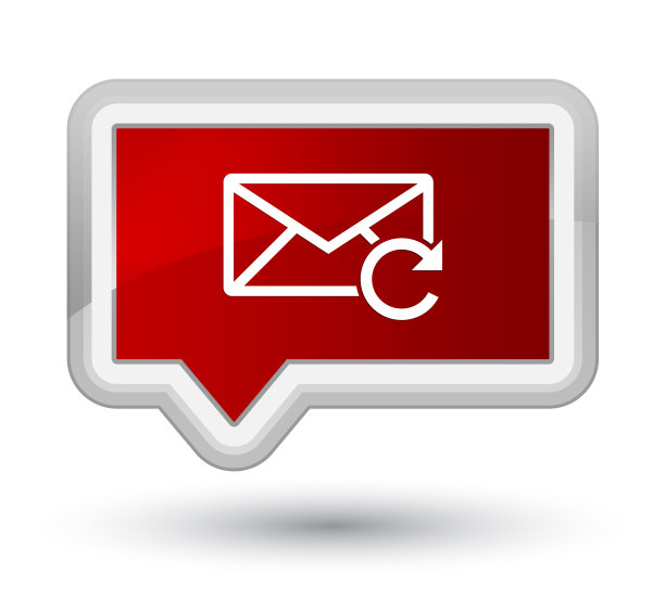 刷新电子邮件图标首要红色横幅按钮图片下载
