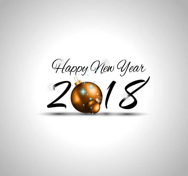 2018年新年快乐背景您的季节性传单和贺卡图片下载