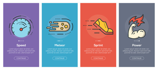 移动应用的内置应用屏幕和平线性能网页图标图片下载