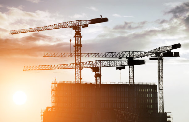 建筑起重机素材图片