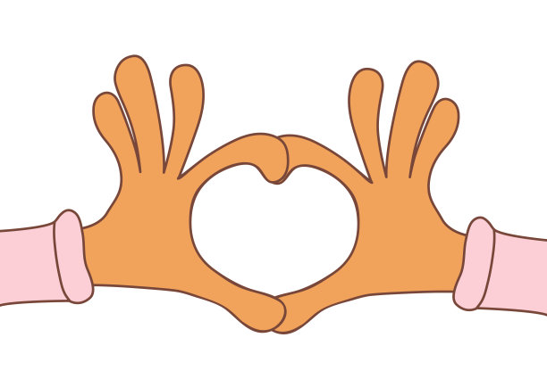两只手做心形手势。爱情,浪漫的概念。图片下载