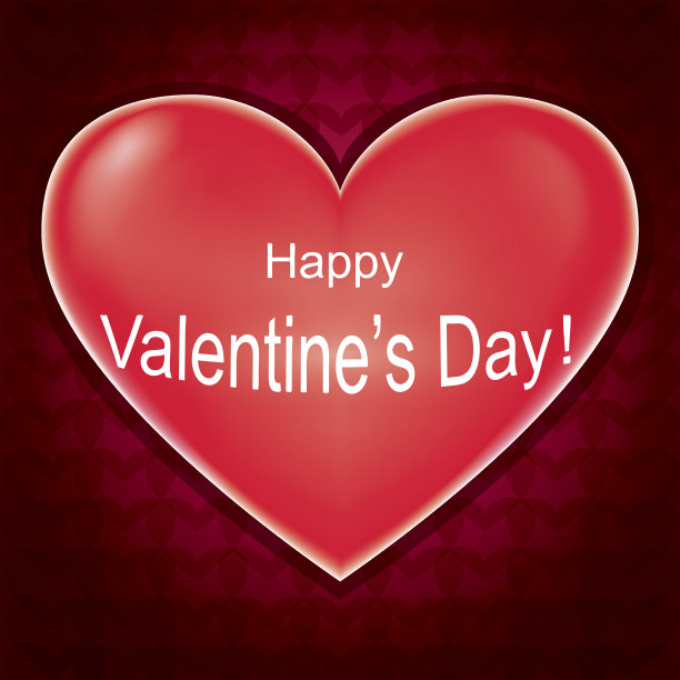 情人节贺卡，爱的背景与心图片下载