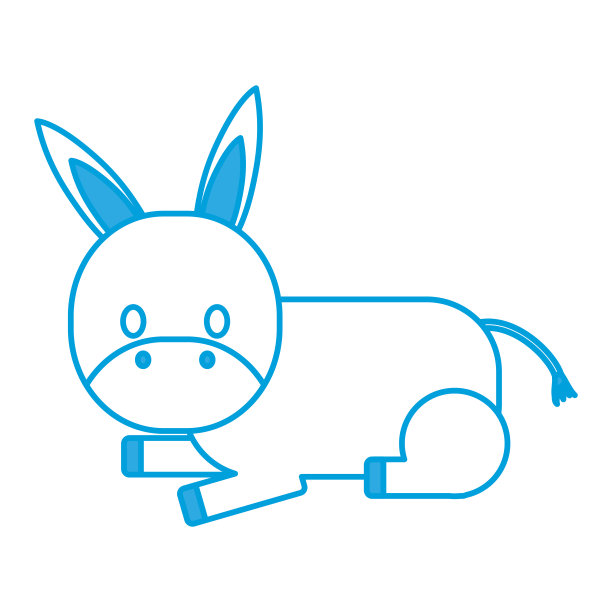 卡通驴图标图片下载