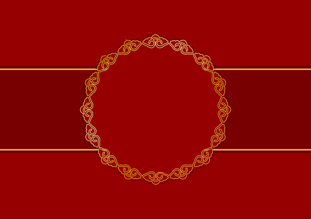 传统的中国贺卡模板图片下载