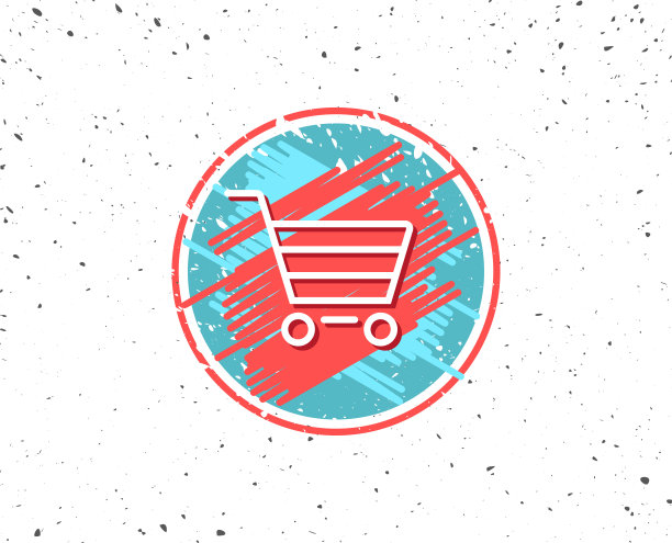 购物车线图标。网上购物的迹象。图片下载