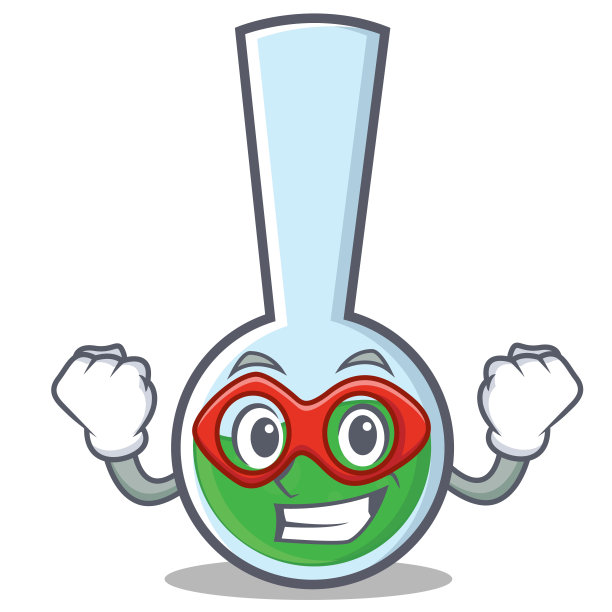 超级英雄试管实验室人物卡通图片下载