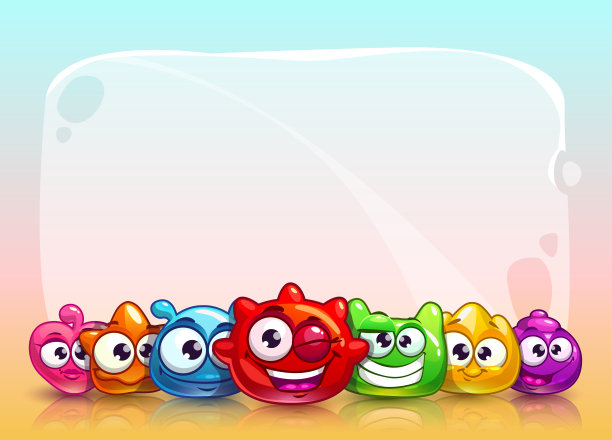 有趣的向量幼稚的旗帜图片下载