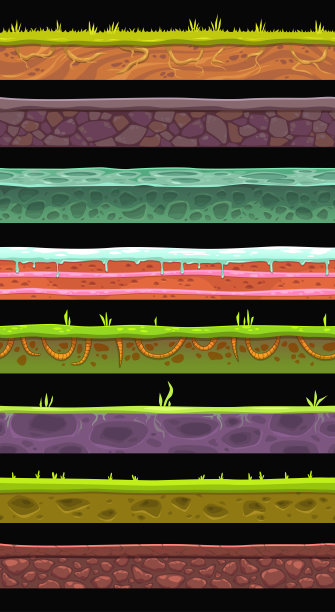无缝景观元素设置图片下载
