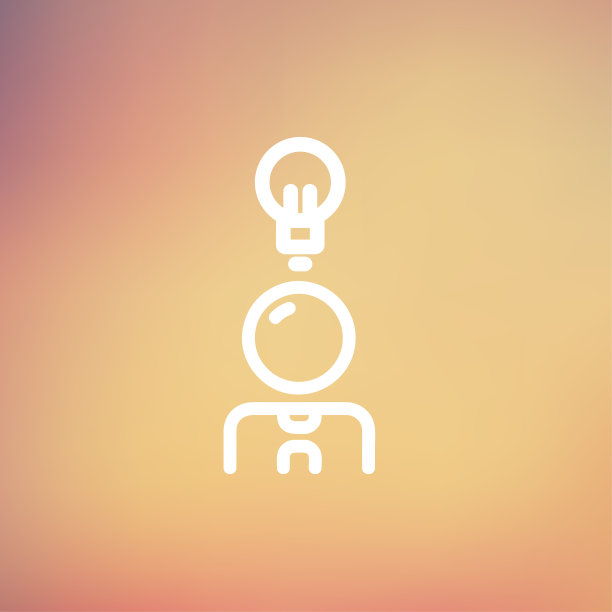 商人与想法细线图标图片下载