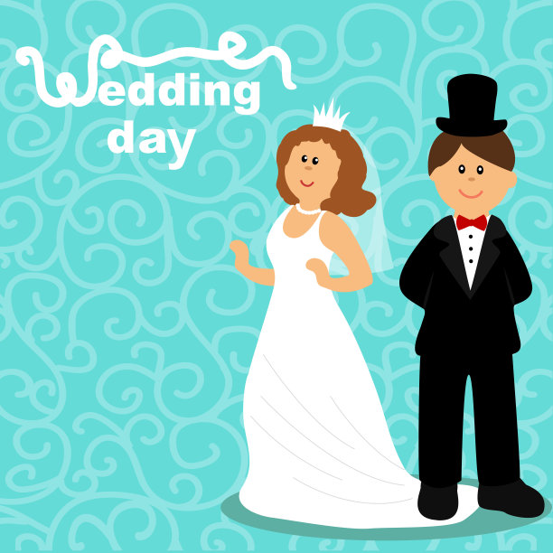 新娘和新郎。图片下载