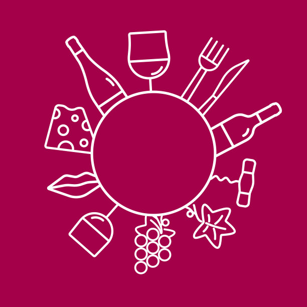 概念与食物和饮料图标。画简单的线条。图片下载