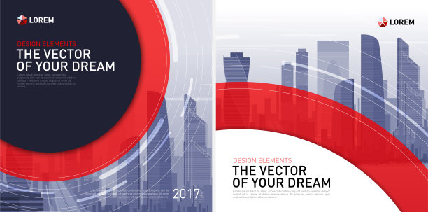 设计元素设置为企业图形布局。图片下载