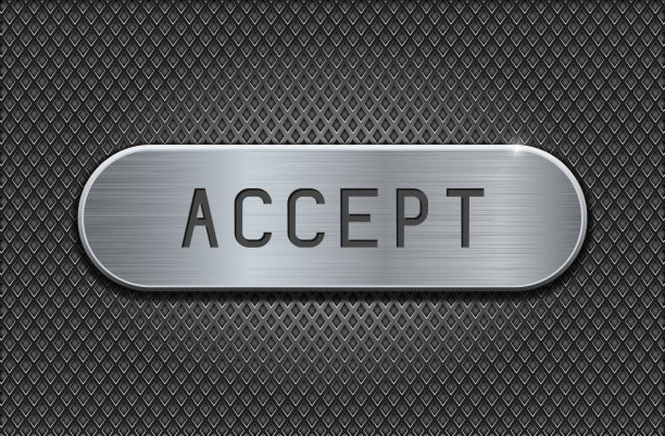 金属按钮接受。拉丝钢椭圆板上的铁穿孔背景。带有菱形孔图片下载