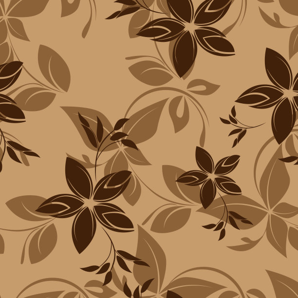 无缝的花朵图案素材图片