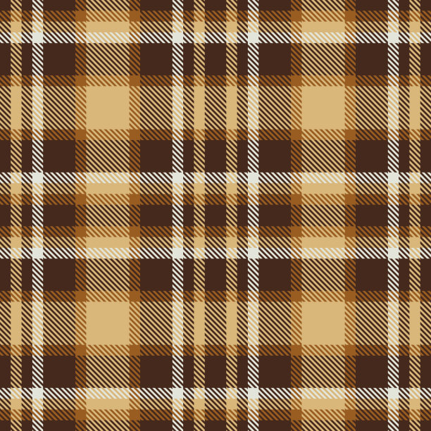 棕色格子无缝矢量图案。网纹的格子纹理。图片下载