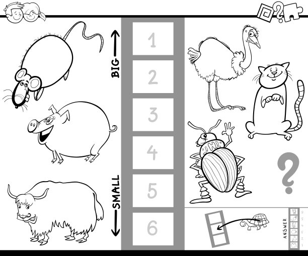寻找最大的动物彩书游戏图片下载