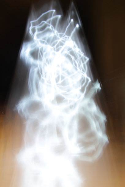 圣诞彩灯装饰模糊图片下载