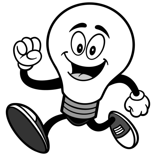 灯泡运行插图图片下载