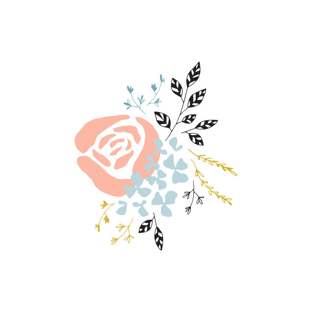 手绘花束图片下载