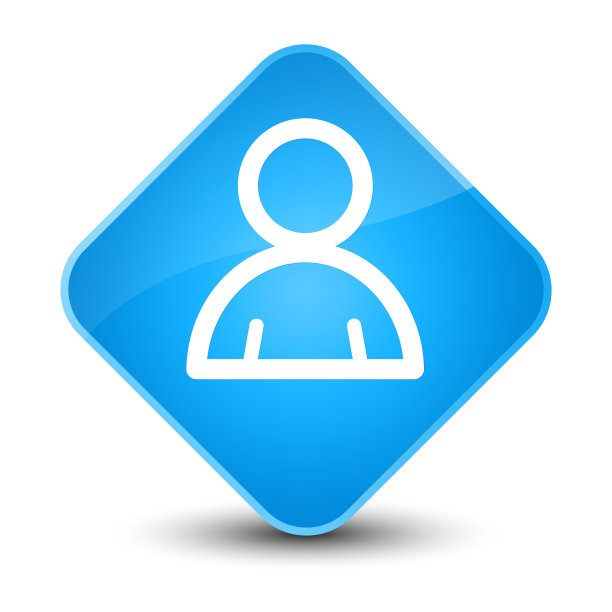 会员图标优雅的青蓝钻石按钮图片下载