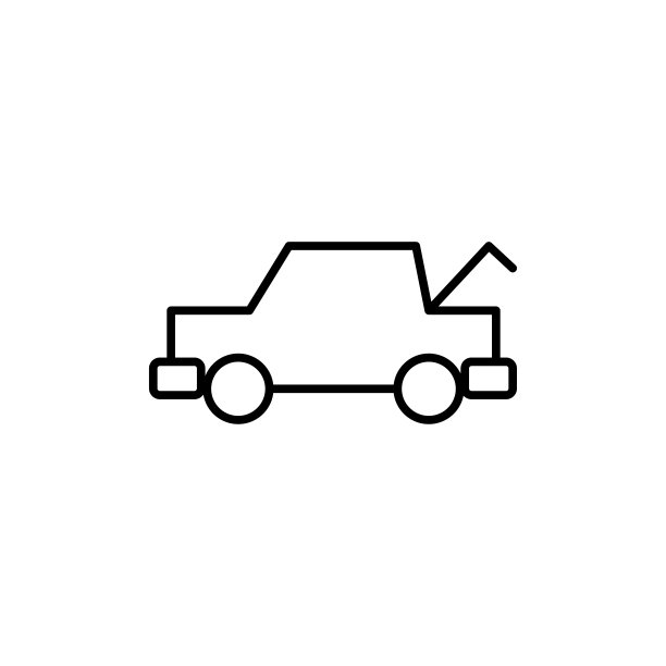 后备箱打开的汽车图标图片下载