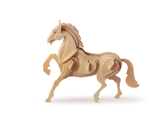 白色背景上的木马图片下载