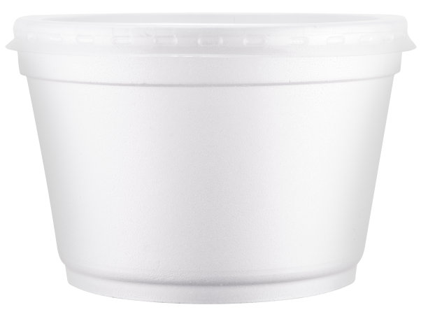 白色聚苯乙烯杯子。文件包含剪切路径。图片下载