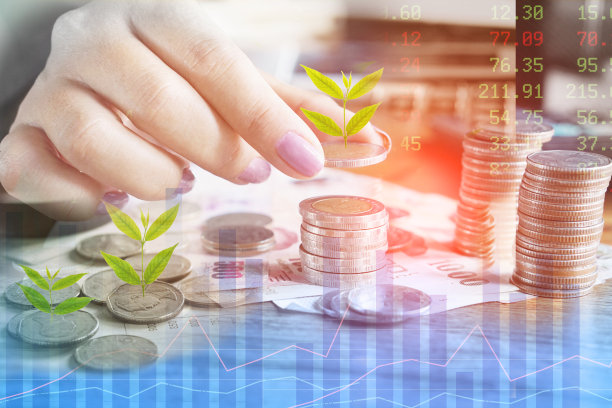 金融背景照片素材ID：300373500