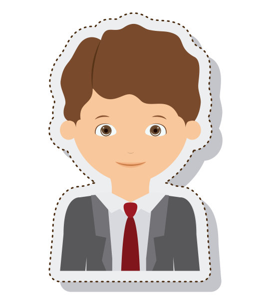 年轻人男性孤立图片下载