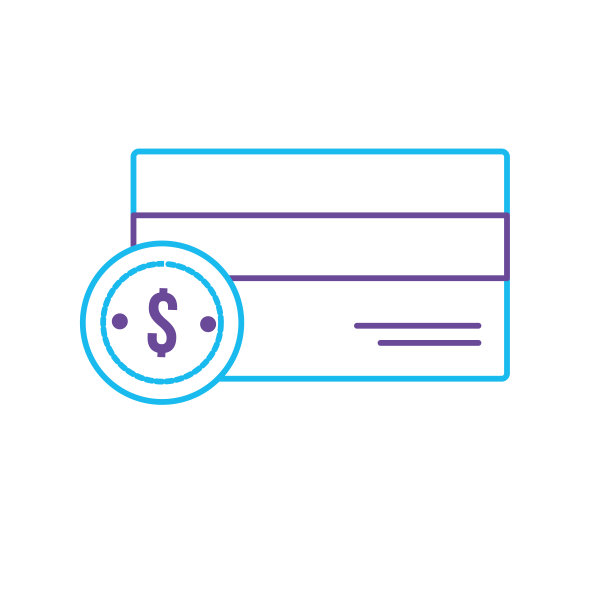 线信用卡电子与硬币现金钱图片下载