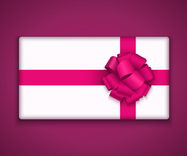 向量现代礼盒蝴蝶结丝带图片下载