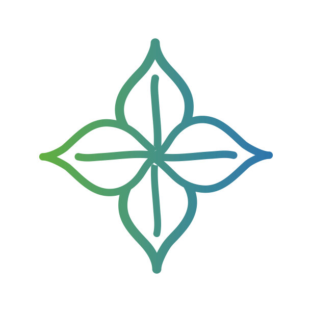 自然花卉与花瓣设计线图片下载