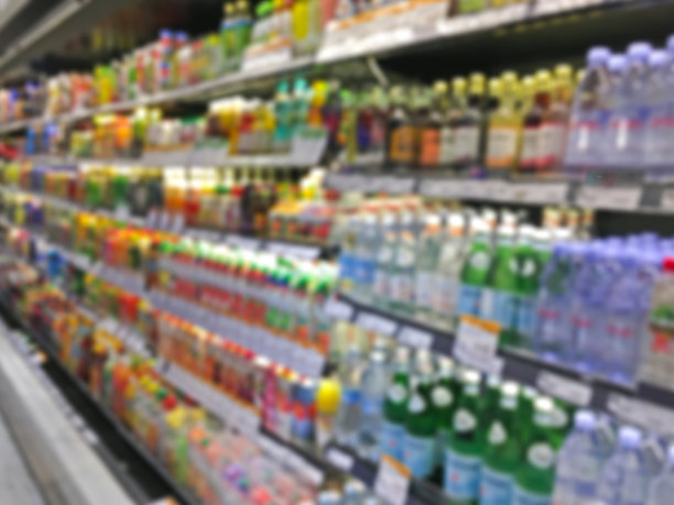 超市货架散焦背景图片下载