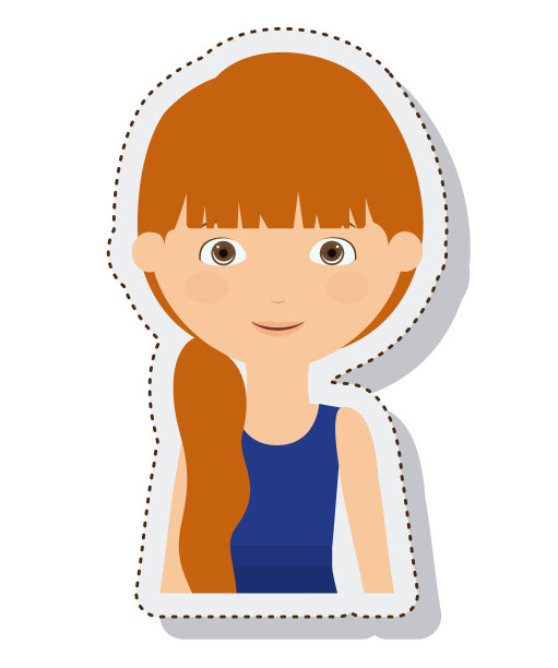 年轻女子女性孤立的图片下载