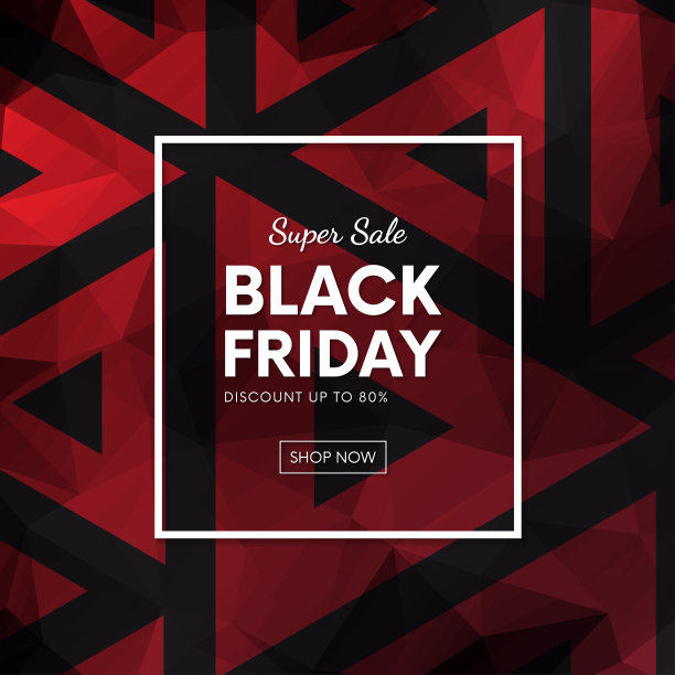 黑色星期五促销横幅矢量设计。图片下载