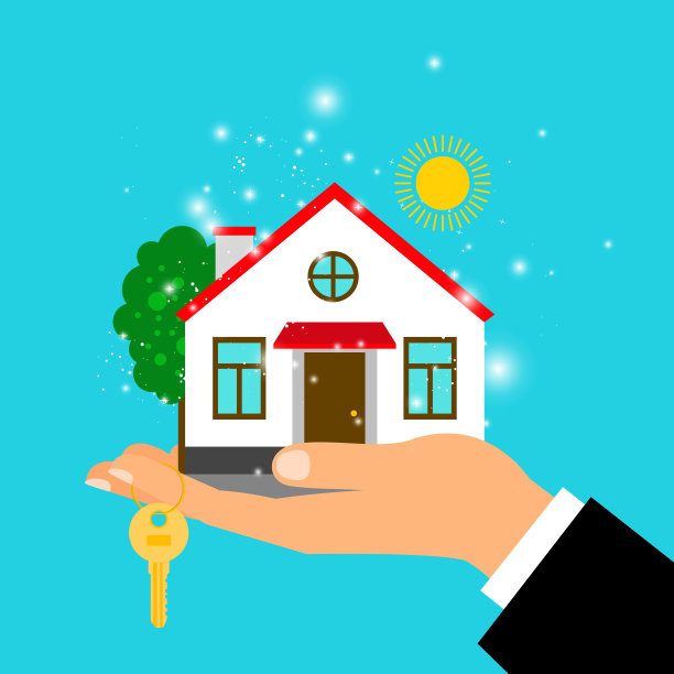 男人牵着手的房子图片下载