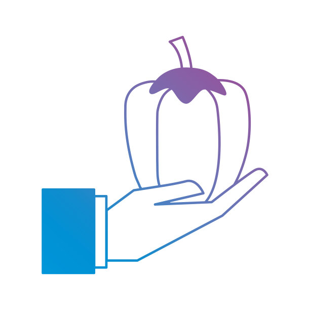 辣椒在蔬菜的掌心图片下载