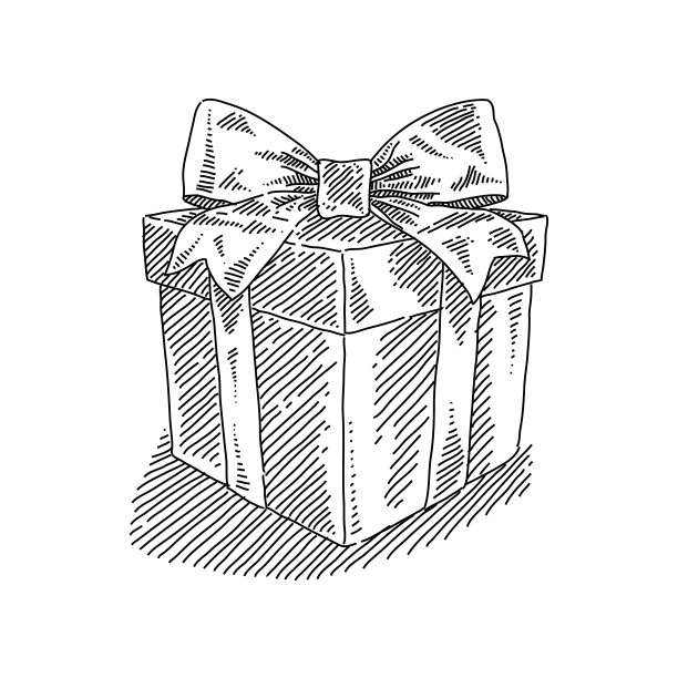 圣诞礼物画图片下载