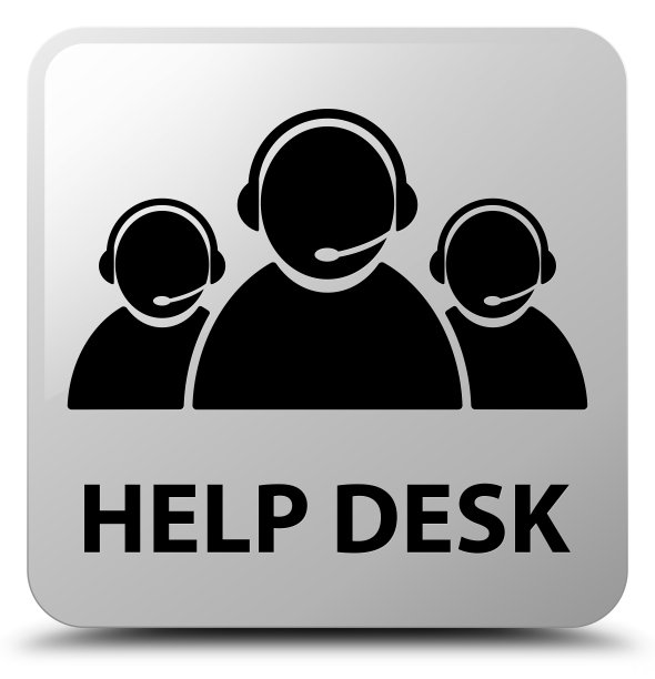 帮助台(客服团队图标)白色方形按钮图片下载