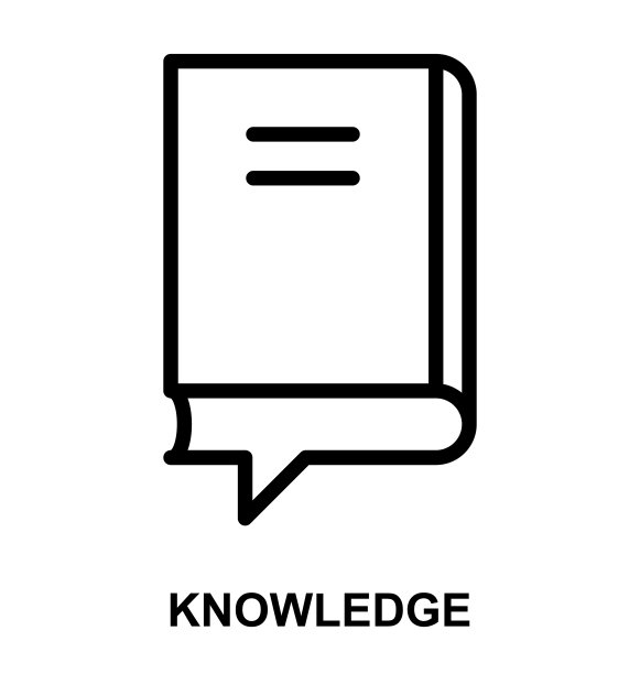 书细线矢量图标图片下载