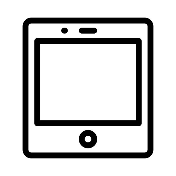 平板细线矢量图标图片下载