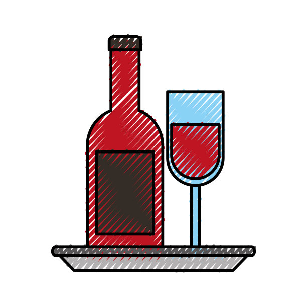 用酒瓶和玻璃杯与盘子庆祝图片下载