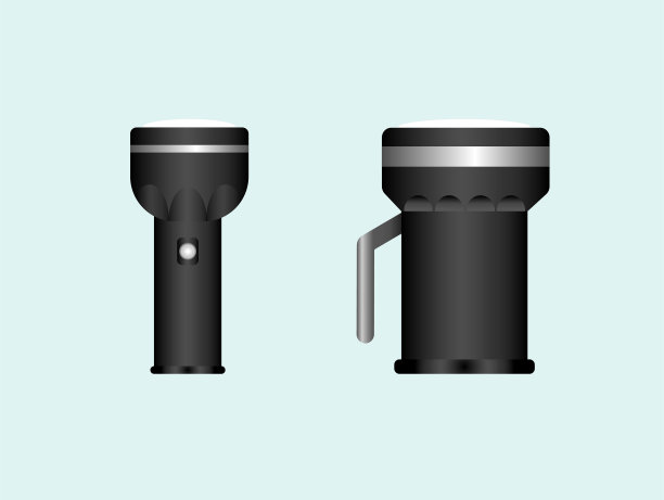 黑色的手电筒图片下载