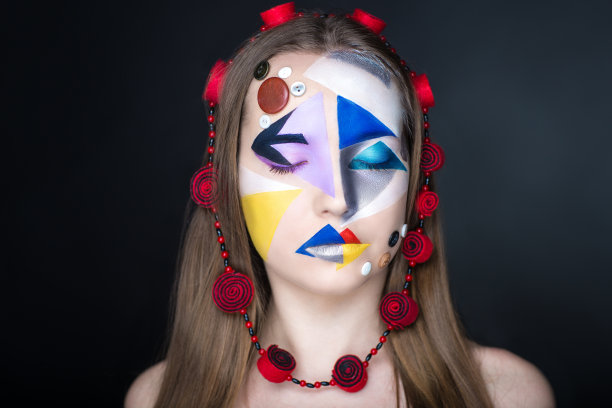 女人的美丽的脸素材图片