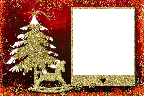 相框圣诞贺卡图片下载